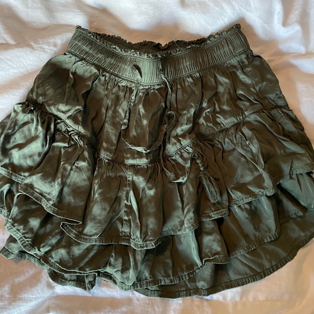 Aerie ruffle layer skirt